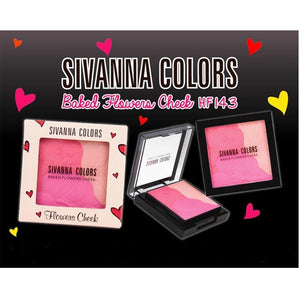 Sivanna HF143 Multi colored Matte Blusher cute flower shape