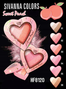 Sivanna colors Sweet heart highlighter/ sweet peach blusher HF8120