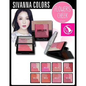 Sivanna HF143 Multi colored Matte Blusher cute flower shape