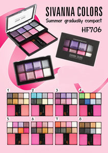 Sivanna Colors Summer Gradual Compact And Blusher Kit HF706