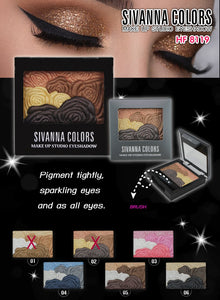 Sivanna Colors Multi colored Glittered Eyeshadow kit HF8119