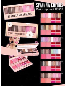 Sivanna colors 8 Eyeshadow 2 Blusher 4 Lipkit